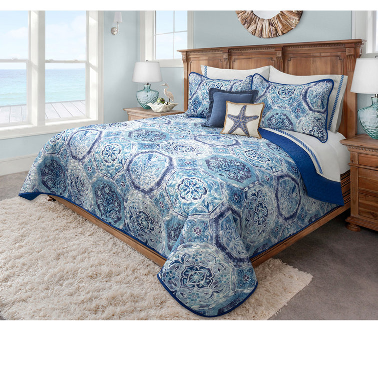 Rosecliff Heights Matt Microfiber Damask Quilt Set & Reviews Wayfair
